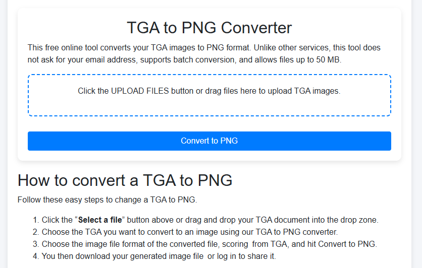 TGA to PNG Converter